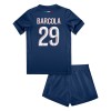 Conjunto (Camiseta+Pantalón Corto) Paris Saint-Germain Bradley Barcola 29 Primera Equipación 2024-25 - Niño